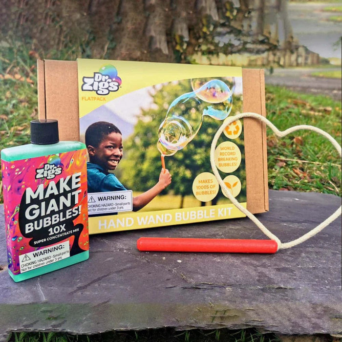 Outdoor Games Dr Zigs Flatpack HAND WAND Bubble Kit