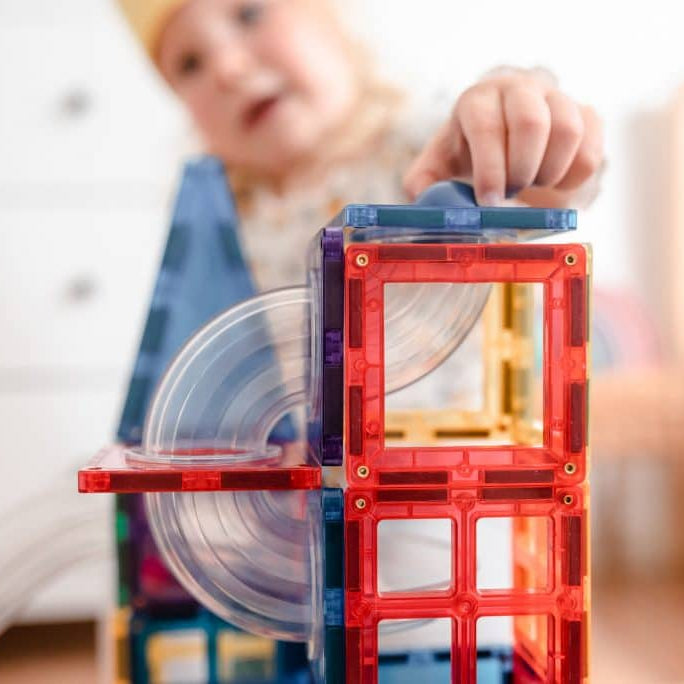 Developing Motor Skills using Connetix magnetic tiles