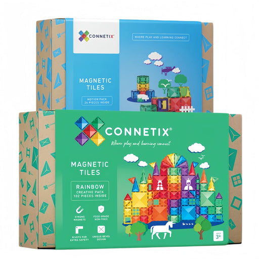 Connetix 126 Piece Creative Bundle - Magnetic Tiles - Toypark