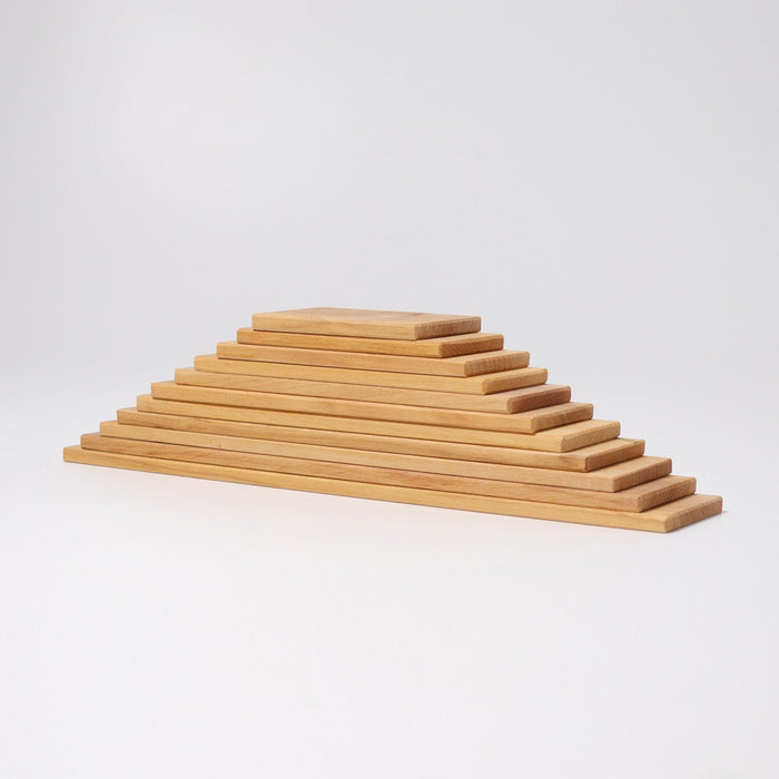 Wooden Building Blocks Grimm’s Building Boards - Natural