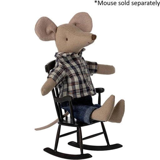 Doll House Furniture Maileg Rocking Chair Mouse Anthracite