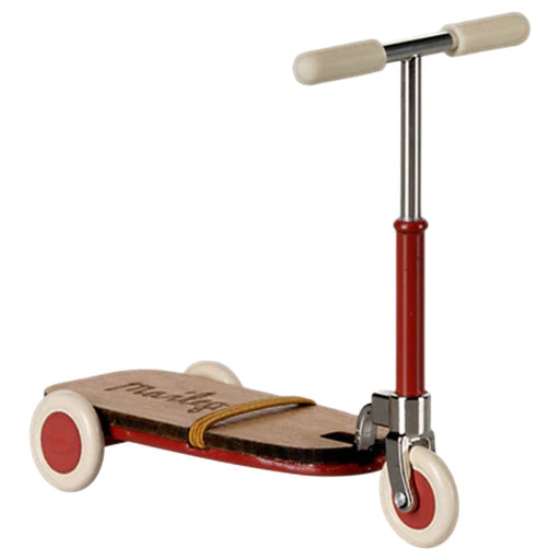 Maileg Kick Board Scooter Mouse Red - Red - Toypark