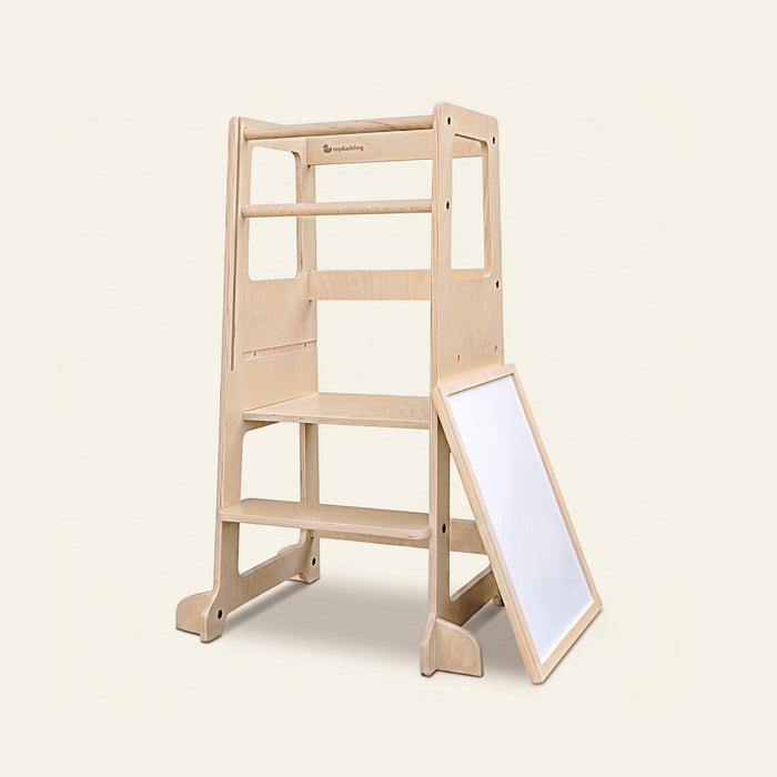 Plywood Learning Towers myduckling LOLA Adjustable Learning Tower 2 in 1 – Natural 9361505000355