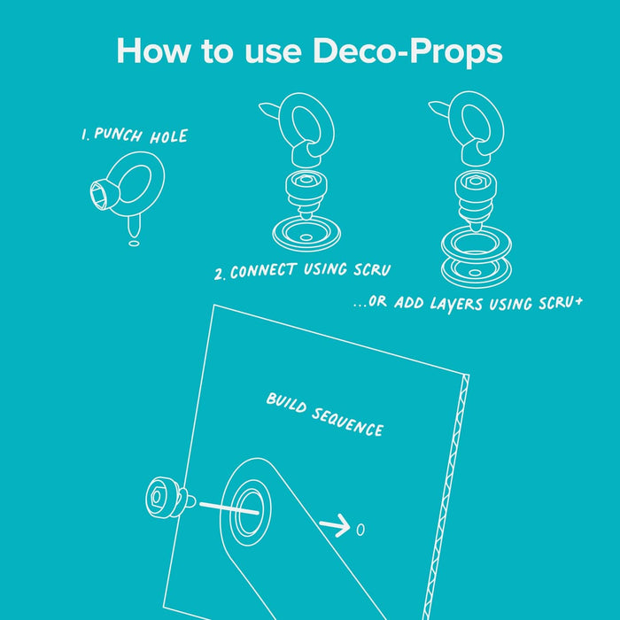 Construction Tool Makedo Deco-Props Twisties 9343207001335