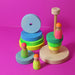 Stacking Toy Grimm's Conical Tower Neon Green