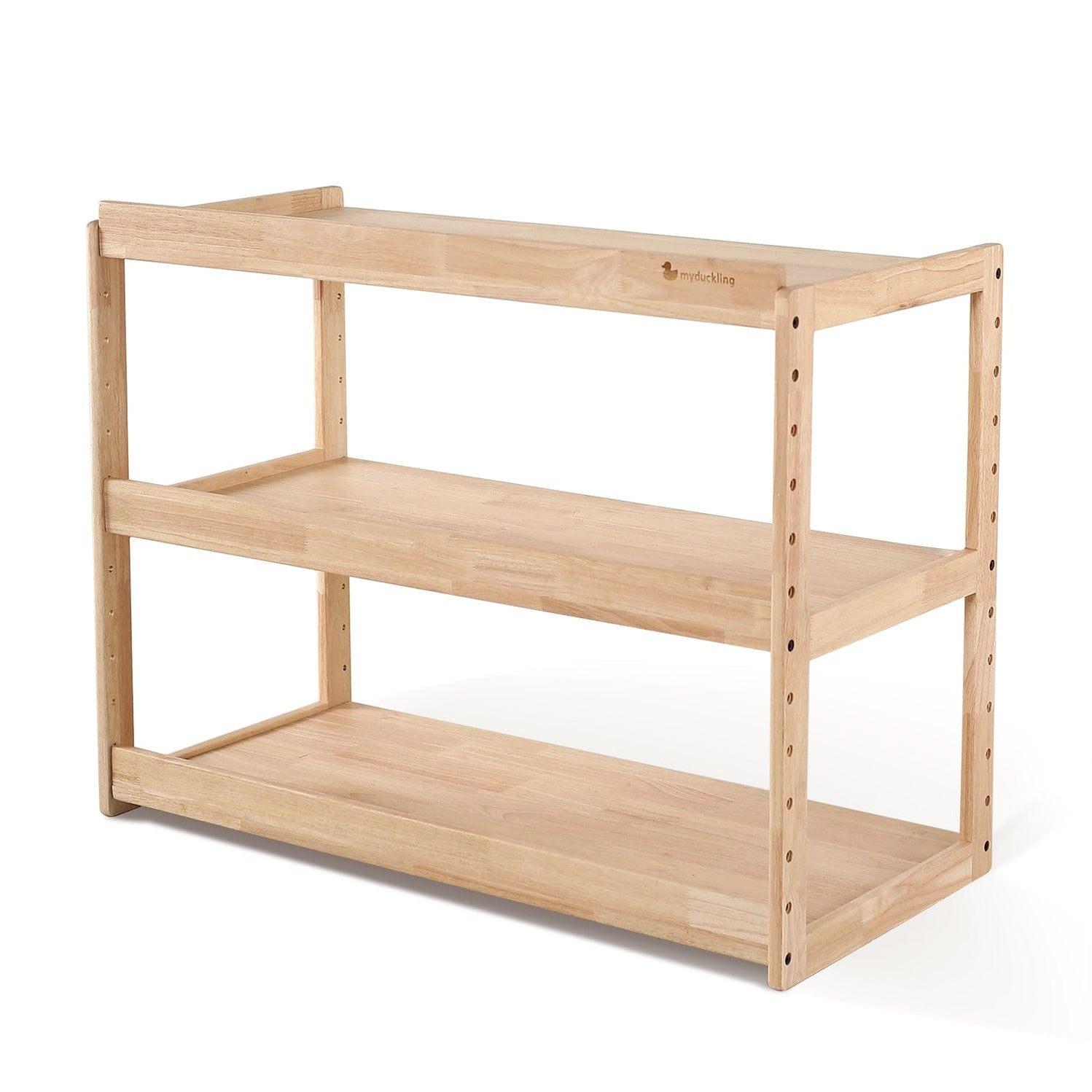 myduckling Adjustable Solid Wood 3 Layer Storage Shelf | Toypark ...