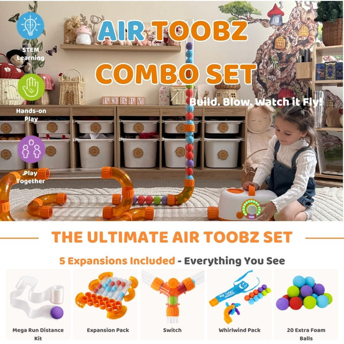 Activity Toys Fat Brain Toys Air Toobz Ultimate Play Bundle