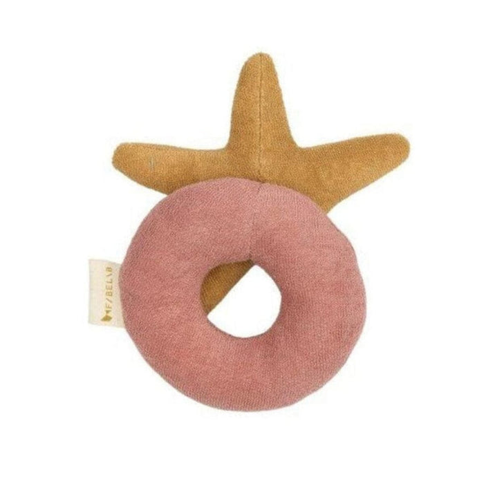 Activity Toys Fabelab Rattle - Starfish, Ash Rose, 17 cm