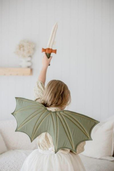 Dressups & Costumes Fabelab Fabric Dress up - Wings - Dragon Green, 65 cm
