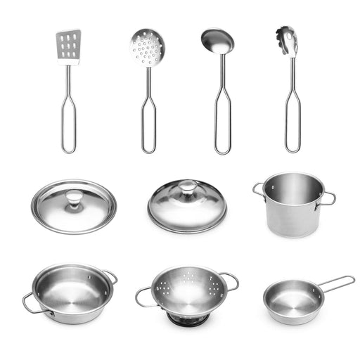 Toypark Little Foodie Deluxe Cookware Set – 10 Piece - Play Kitchen - Toypark