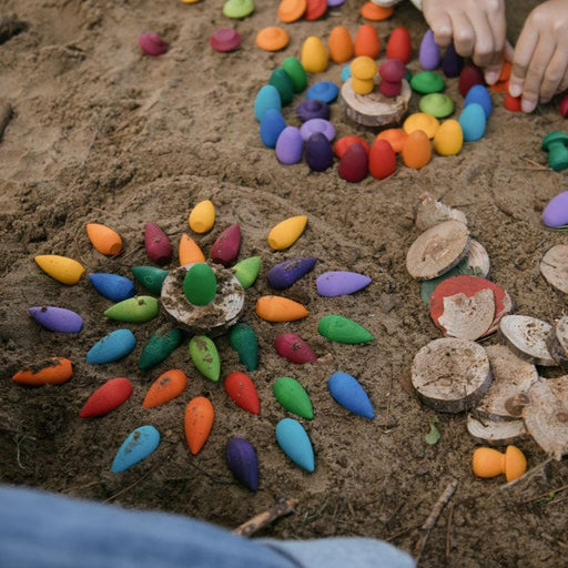Grapat Mandala Rainbow Snowflakes - Loose Parts - Toypark