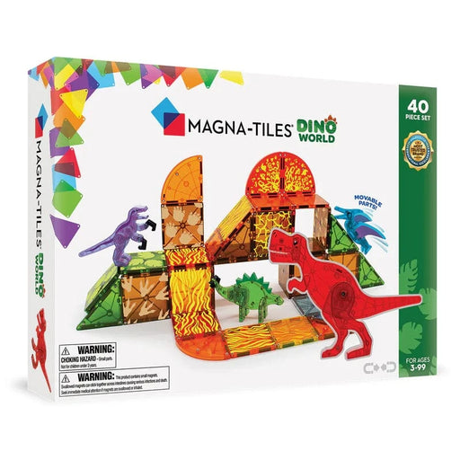 Magna-Tiles Dino World - 40 Piece Set - Magnetic Tiles - Toypark
