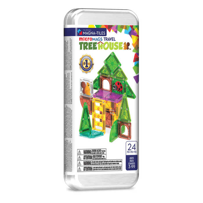 Magnetic Tiles MAGNA-TILES - microMAGS - Tree House 24-Piece Travel Set