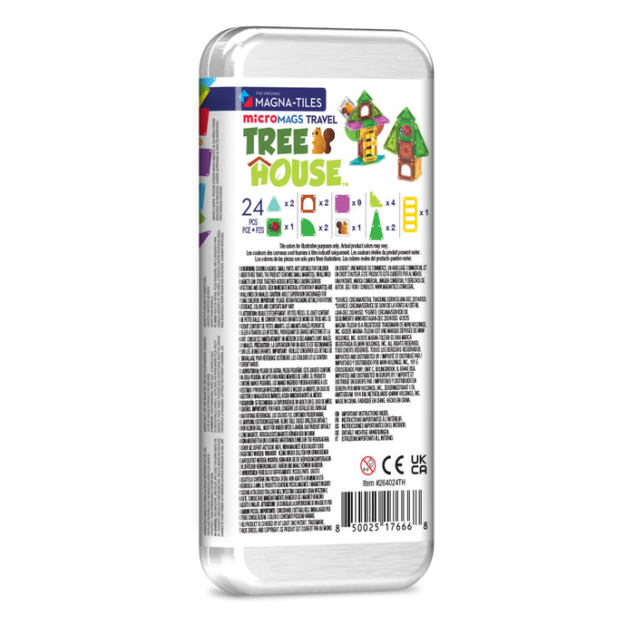 Magnetic Tiles MAGNA-TILES - microMAGS - Tree House 24-Piece Travel Set