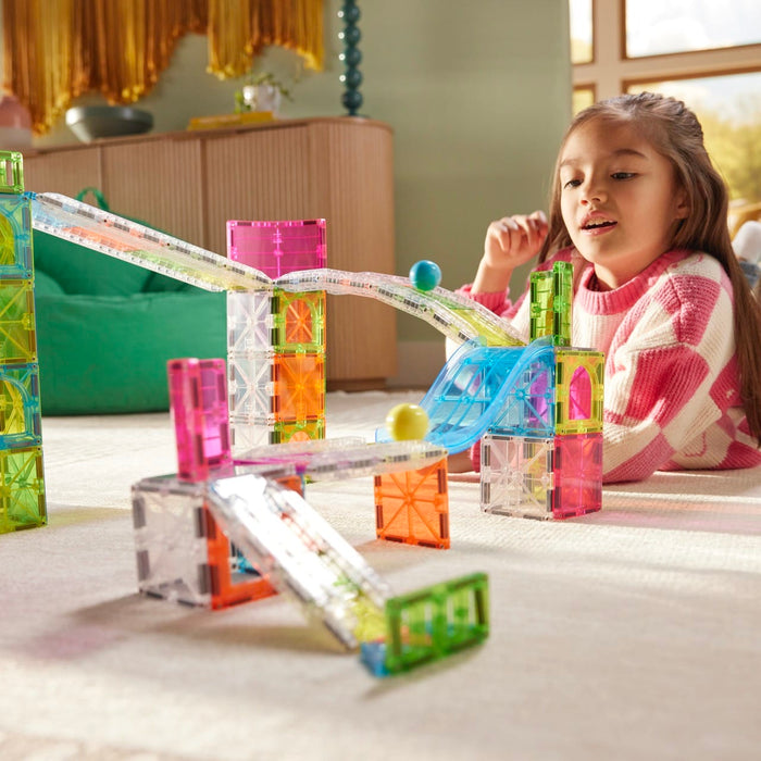 Magnetic Tiles MAGNA-TILES - Rail Racers Max - 80 Piece
