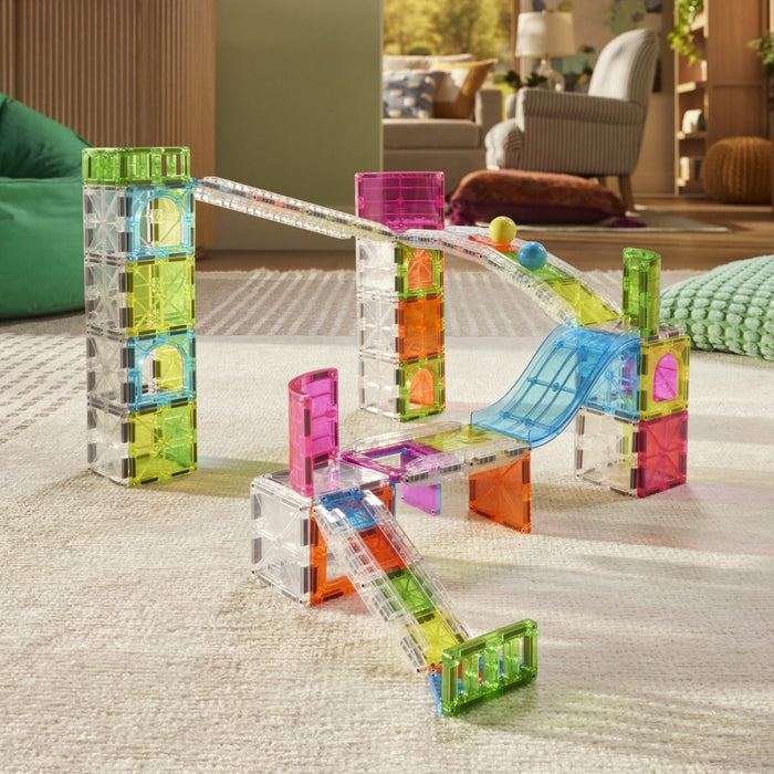 Magnetic Tiles MAGNA-TILES - Rail Racers Max - 80 Piece