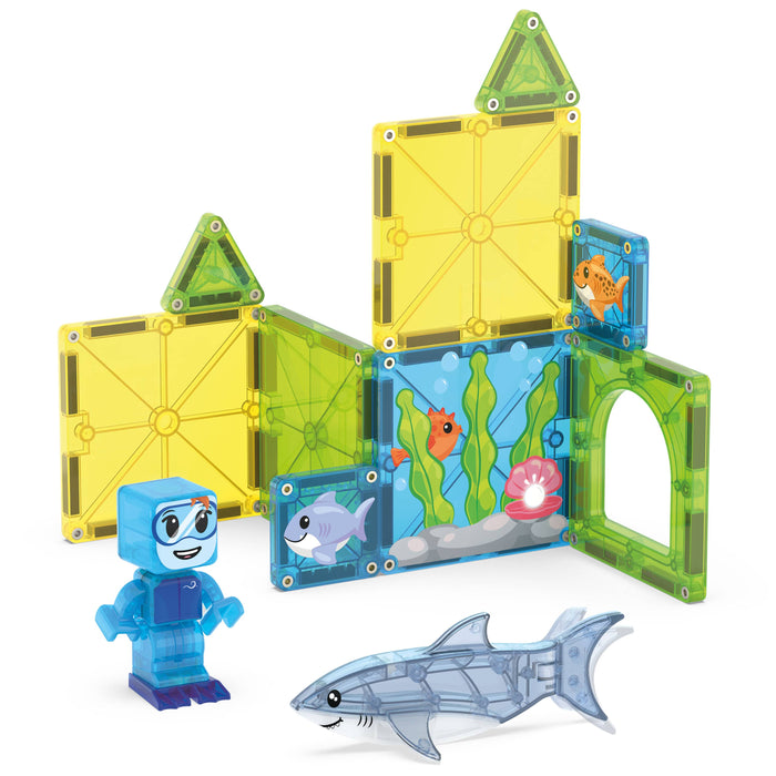 Magnetic Tiles MAGNA-TILES - Shark Dive - 13 Piece