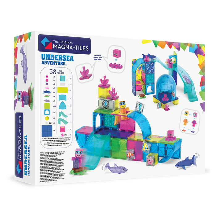 Magnetic Tiles MAGNA-TILES - Undersea Adventure - 58 Piece