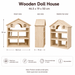 Doll Houses QToys Classic Wooden Dollhouse