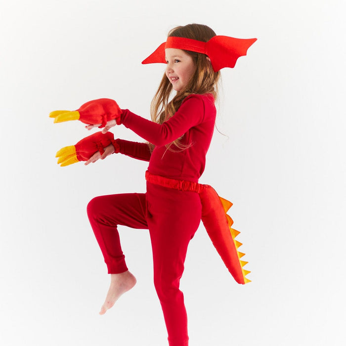 Dressups & Costumes Sarah's Silks Red Dinosaur Tail
