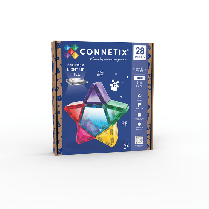 Magnetic Tiles Connetix Tiles Light Star Pack 28 Piece