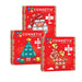 Connetix Christmas Tree, Santa and Reindeer packs stacked together as a 58 piece bundle