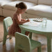 Table & Chair Set Funova Confetti Kids Table and Chairs Set - Sage FN03003