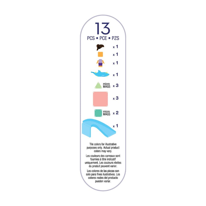 Magnetic Tiles MAGNA-TILES - Dolphin Bay - 13 Piece