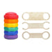 Balance Beam Funova Rainbow Stepping Stones & Balance Beam Set FN02901