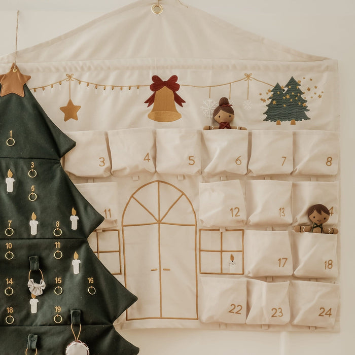Wallhanger Fabelab Christmas - Advent Calendar House, 78 cm