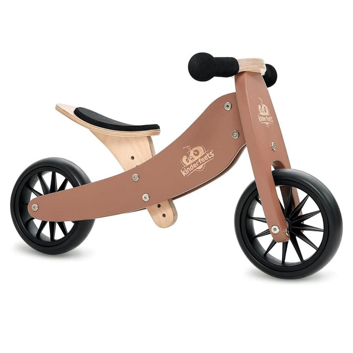 Balance Bike Kinderfeets 2-In-1 Tiny Tot Tricycle & Balance Bike - Mocha