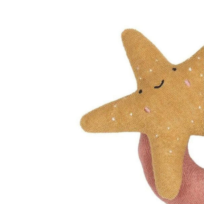 Activity Toys Fabelab Rattle - Starfish, Ash Rose, 17 cm