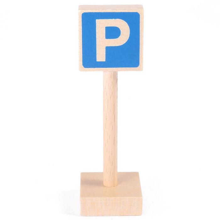 Wooden Toys Beck Traffic Parking Sign BC-30018.12