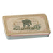 Maileg Jumbo Coins metal box with a vintage elephant label on the sliding lid