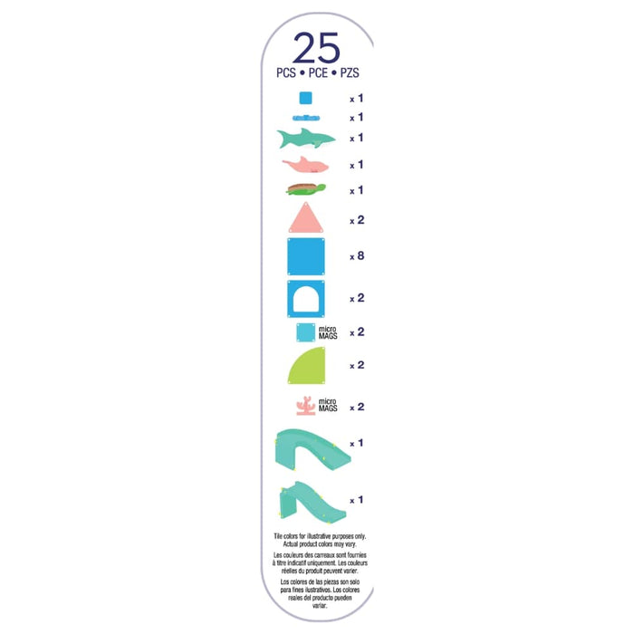 Magnetic Tiles MAGNA-TILES - Coral Reef - 25 Piece