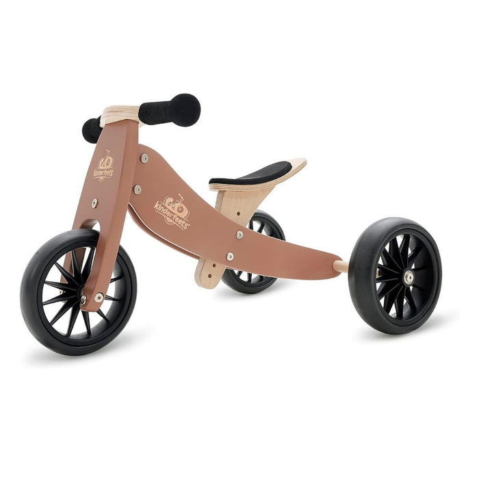 Balance Bike Kinderfeets 2-In-1 Tiny Tot Tricycle & Balance Bike - Mocha