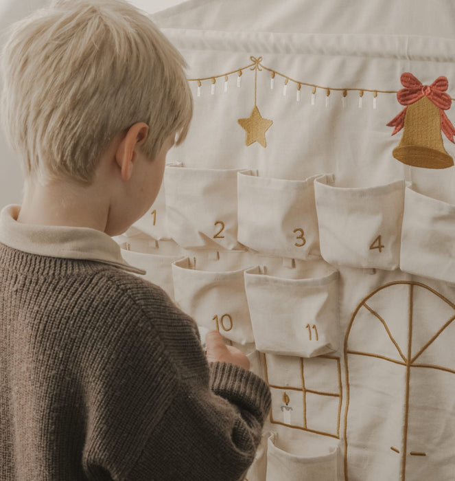 Wallhanger Fabelab Christmas - Advent Calendar House, 78 cm