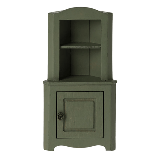 Maileg Corner Cabinet Mouse dark green - Doll House Furniture - Toypark