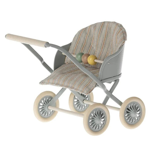 Maileg Stroller Baby blue - Doll House Furniture - Toypark