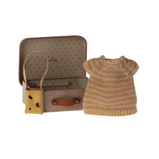 Maileg Dress and Bag in Suitcase Big Sister - Danish Doll Toys - Toypark