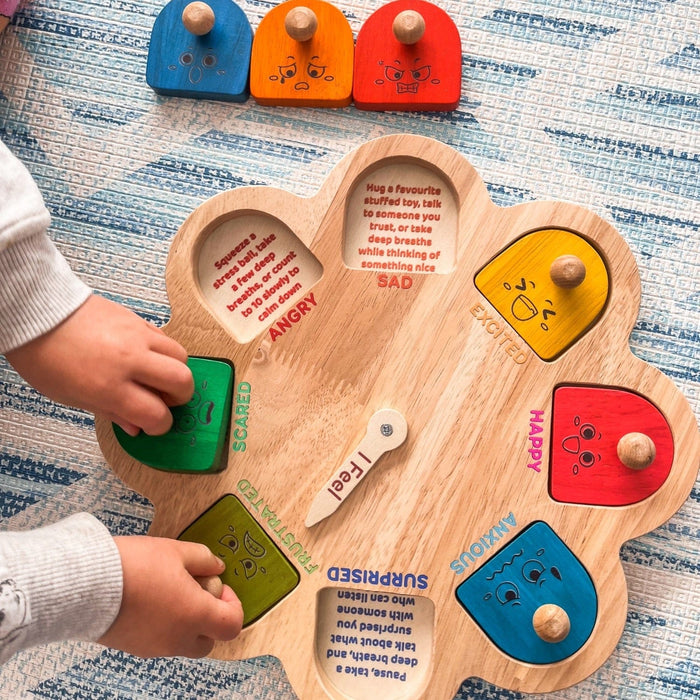 QToys Emotions Puzzle with Coping Strategies - Australian Wooden Puzzles - Toypark