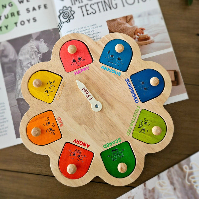 QToys Emotions Puzzle with Coping Strategies - Wooden Puzzles - Toypark
