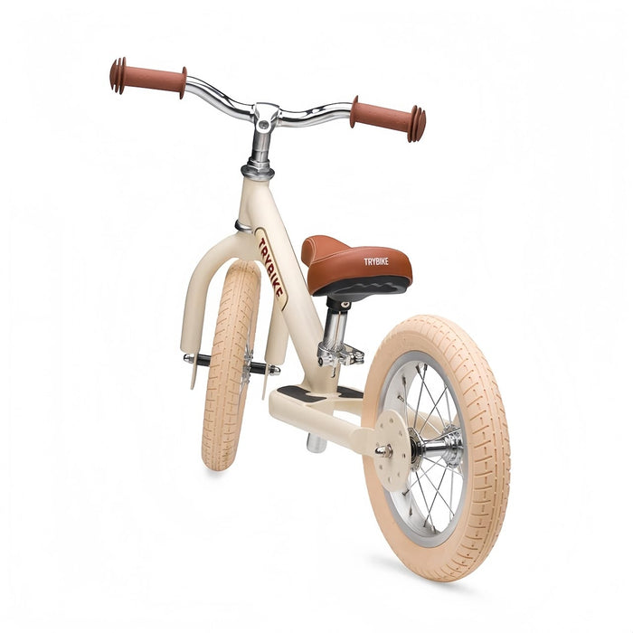 Balance Bike Trybike Steel 2 Wheel Balance Bike - Cream Vintage