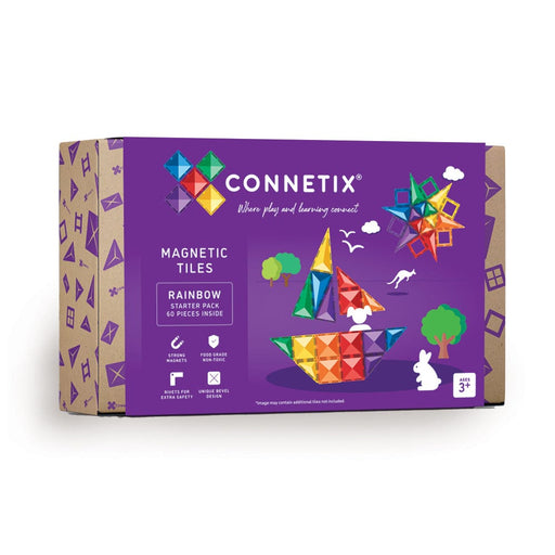 Connetix 62 Piece Starter Car Bundle - Australian Magnetic Tiles - Toypark