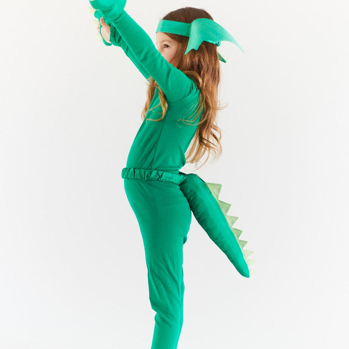Dressups & Costumes Sarah's Silks Green Dinosaur Tail
