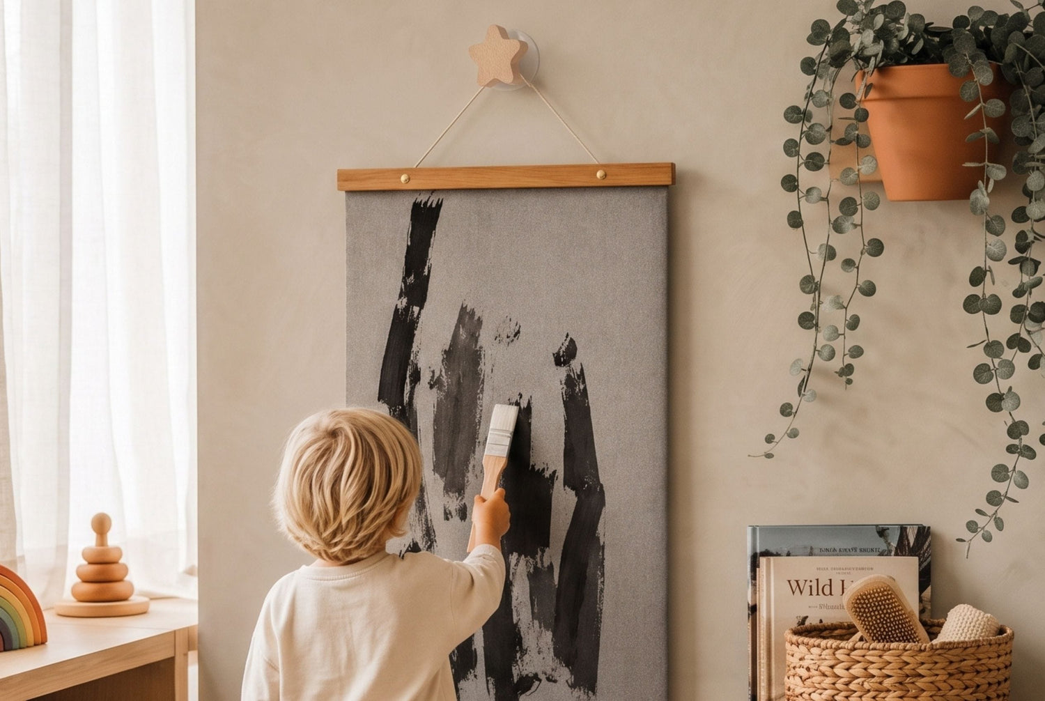 Generous Canvas Space with Compact Roll-Up Design