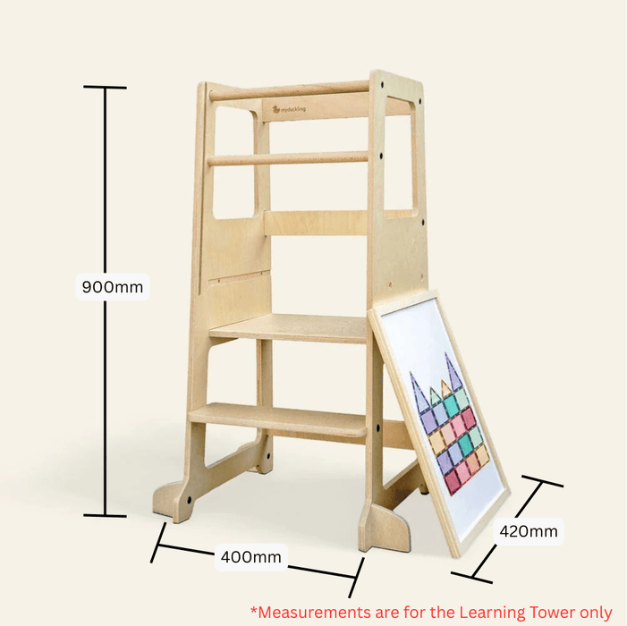 Plywood Learning Towers myduckling LOLA Adjustable Learning Tower 2 in 1 – Natural 9361505000355