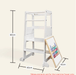 Plywood Learning Towers myduckling LOLA Adjustable Learning Tower 2 in 1 –White 9361505000348