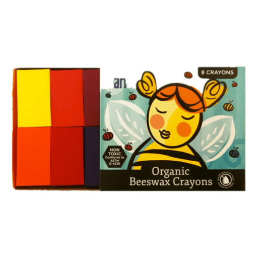 Art-Craft Filana Organic Beeswax Crayons, 8 Rainbow Blocks FIL001