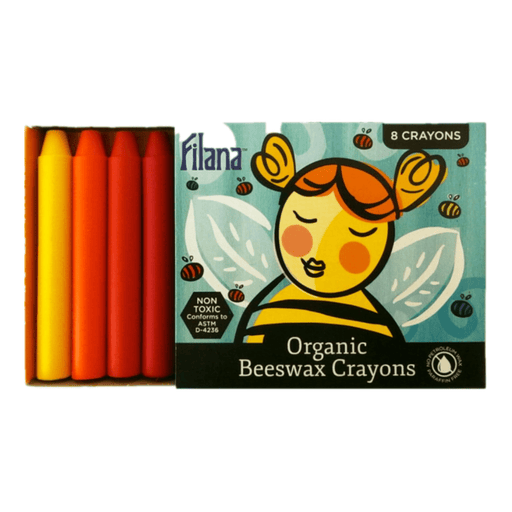 Art-Craft Filana Organic Beeswax Crayons, 8 Rainbow Sticks FIL002